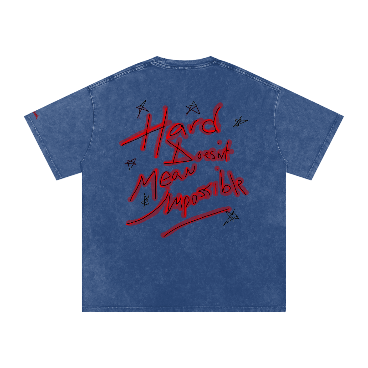 Snow Washed Oversized Cotton T-Shirt