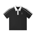 Contrast Collar Short-Sleeve Polo Shirt