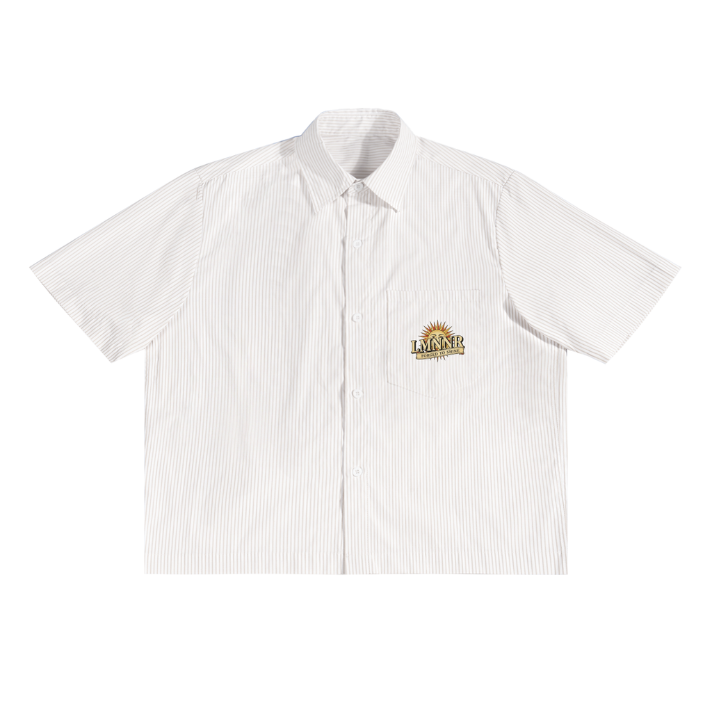 Oversized Vertical Stripe Boxy Shirt