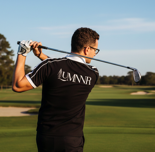 Contrast Collar Short-Sleeve Polo Shirt