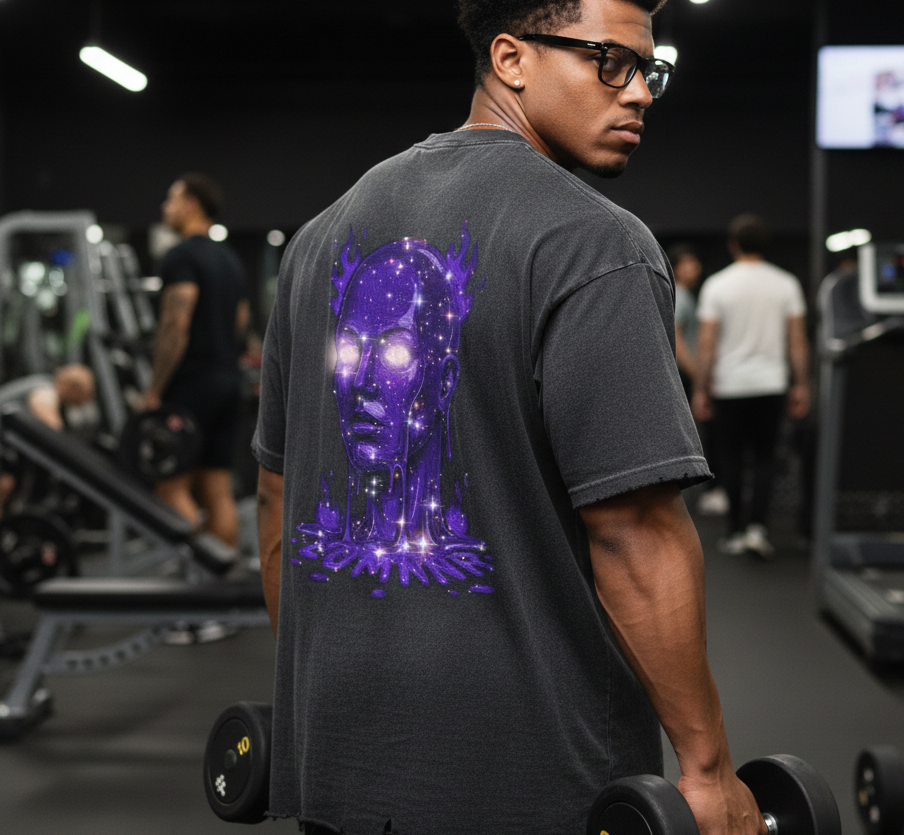 Snow Wash Raw-Hem Boxy T-shirt