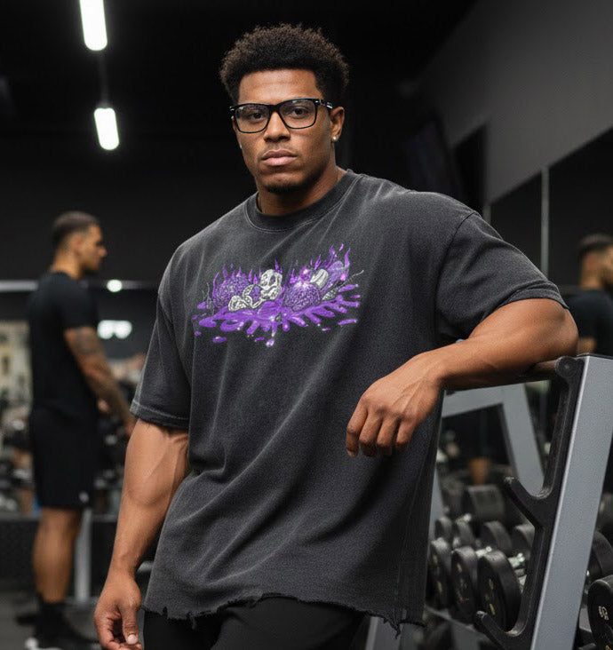 Snow Wash Raw-Hem Boxy T-shirt