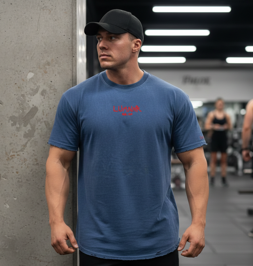 Snow Washed Oversized Cotton T-Shirt