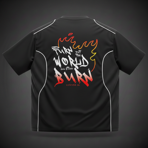 Contrast Piped Panel T-Shirt