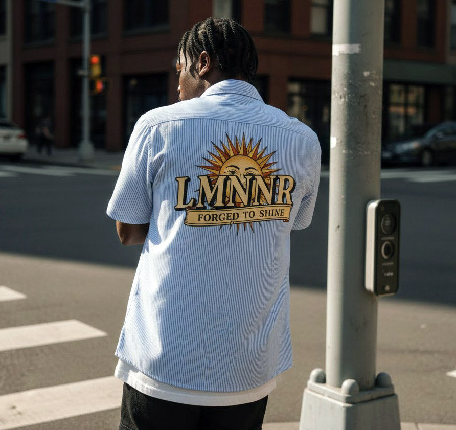 Oversized Vertical Stripe Boxy Shirt