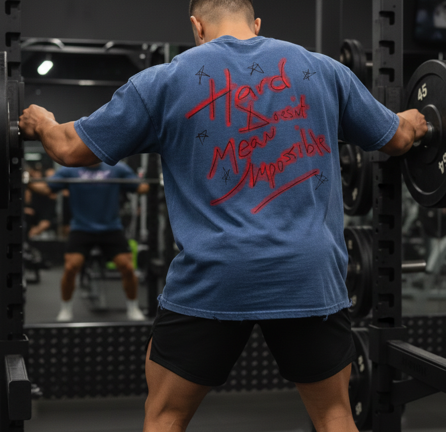 Snow Washed Oversized Cotton T-Shirt